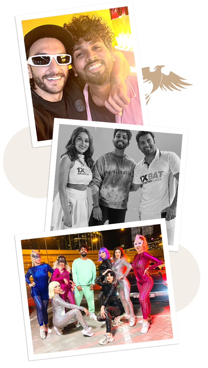 Ranveer Singh & other celebrities at a dance studio in Dubai